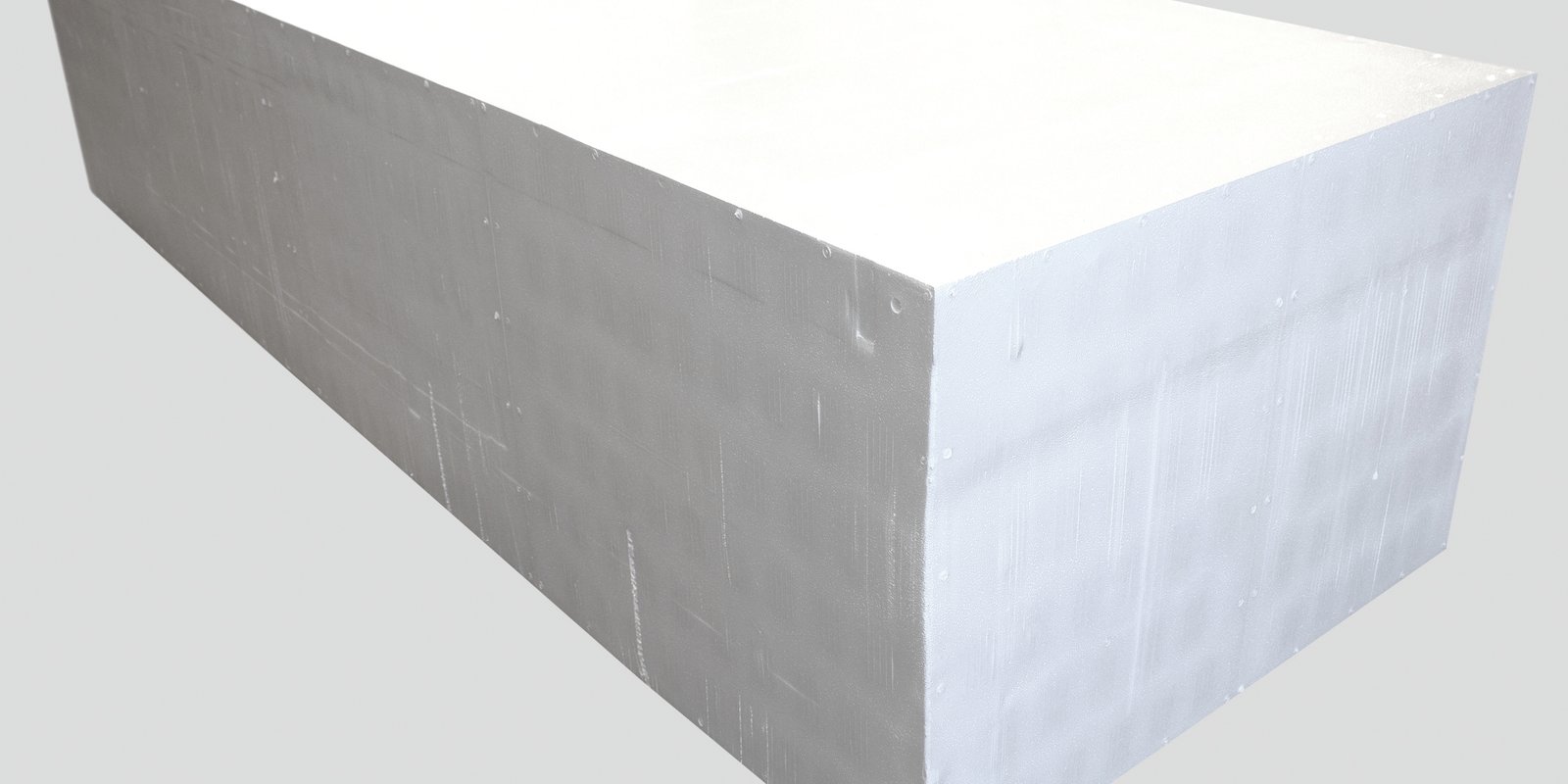 White EPS void former blocks set out between reinforcing steel on a prepared foundation ahead of a concrete slab pour