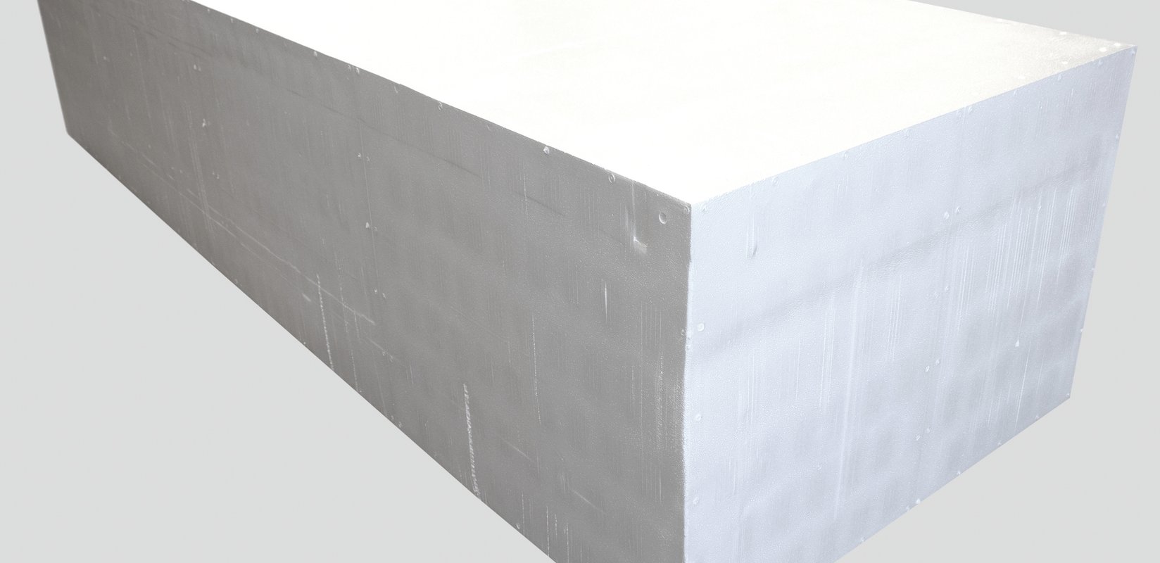 White EPS void former blocks set out between reinforcing steel on a prepared foundation ahead of a concrete slab pour
